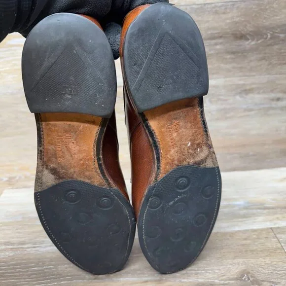 Allen Edmonds Lambert Brown Grained Leather Oxford Shoes Men's Size 11 - Picture 6 of 9